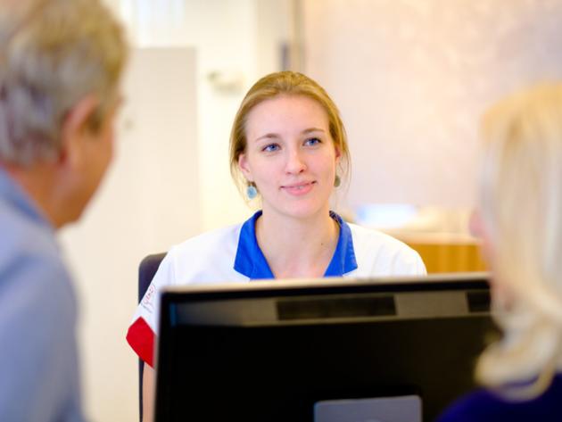 Balie front office meisje