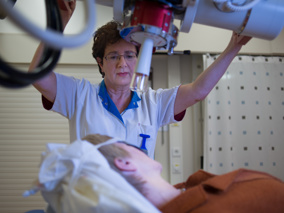 Oppervlakkig Gelegen Tumoren Worden Bestraald Op Een Orthovolt Toestel